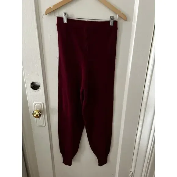 Dixie Maroon Balloon Wide Leg Sweater Pant NWT | S‎ - Picture 2 of 4